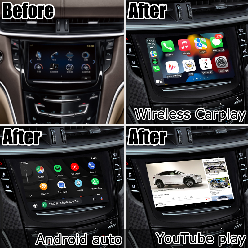 Коробки навигации андроида Carplay мультимедиа интерфейс автоматической видео- для видео Кадиллака XTS