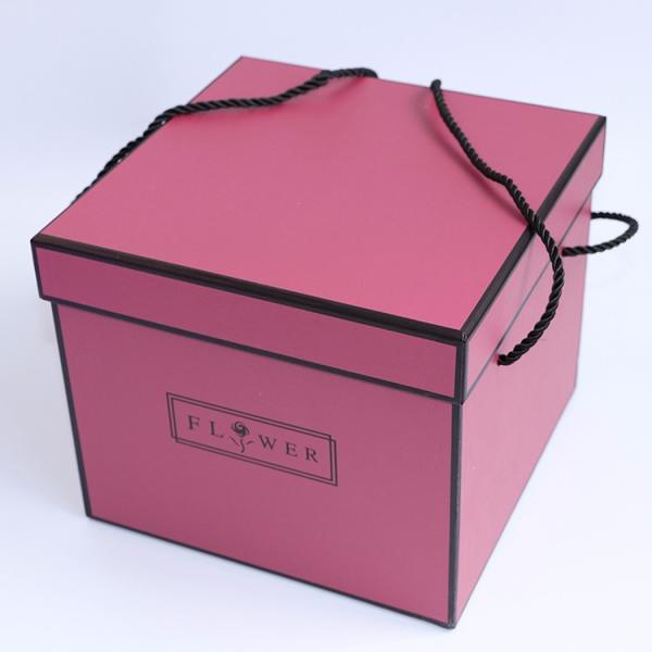 Gift Cylinder Bouquet Flower Box Packaging With Ribbon Custom