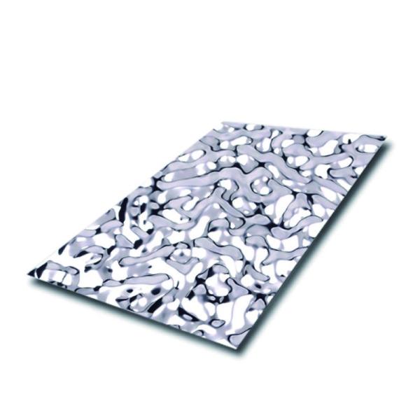 Water Ripples Decorative Stainless Steel Sheet Metal Wall Panel for Customized Width and Hot Rolled Cold Rolled Technique