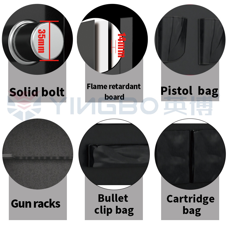 Gun And Document Safe WiFi Connected Safe Custom Logo Weapon Safe Box