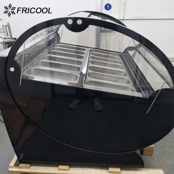 600L Front Opening Curved Top Ice Cream Display Freezer SN.N