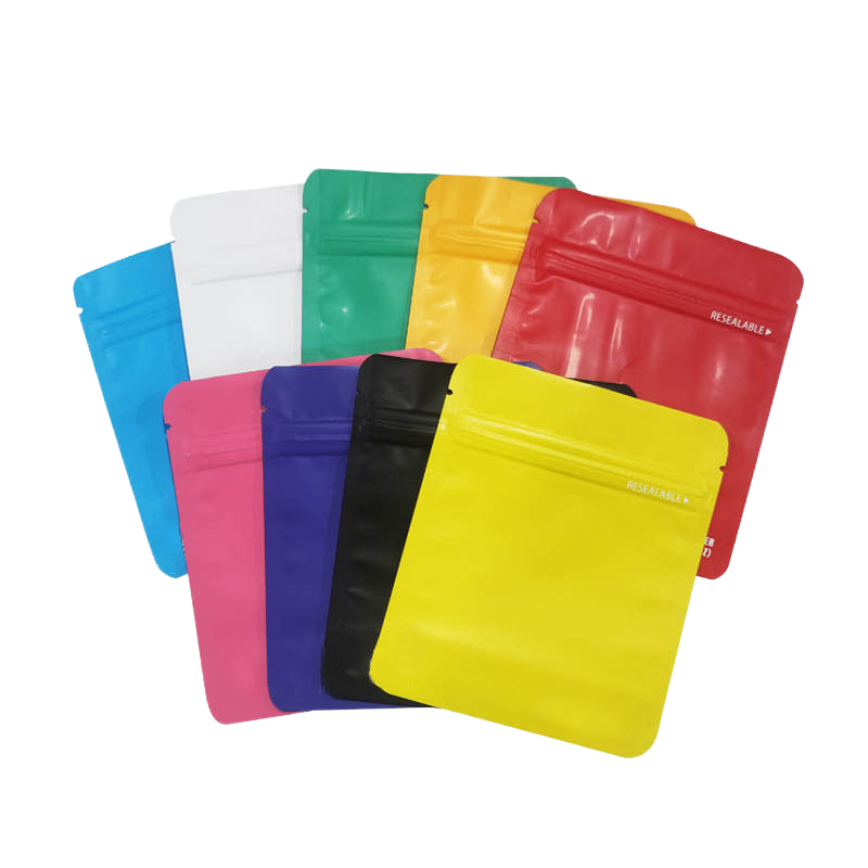 Factory Direct Supply Colourful High Quality Seal Anti Odour Vertical Bag Small Zipper Plastic Reusable Bags