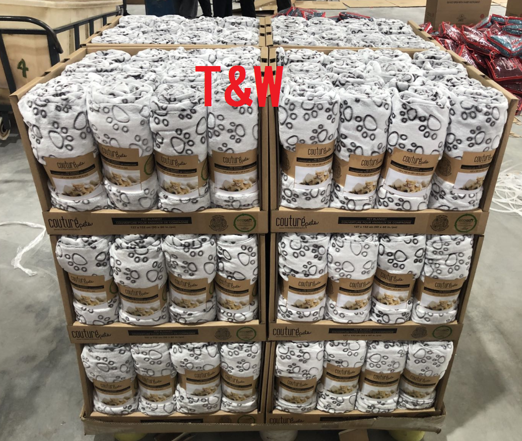 Сверхмощный поднос картона дисплея стены PDQ двойника Costco для одеяла любимца выполнения