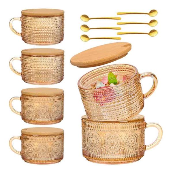 Premium Crystal 450ml Glass Water Cups | Food-Grade, Customizable, FDA/LFGB Certified | Bulk Orders Welcome