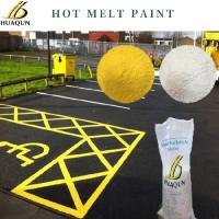 Pintura de marcado de carretera termoplástica de alto rendimiento reflectante amarilla y blanca o personalizada