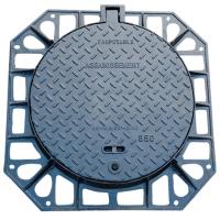 Anti Slip Ductile Iron Manhole Cover DI-023 Sewer Square Lid 850 * 850mm