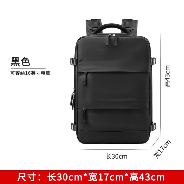 Waterproof Anti-theft Custom Nylon Polyester Travel Bag Laptop Business Hiking Backpack with USB Charging Port