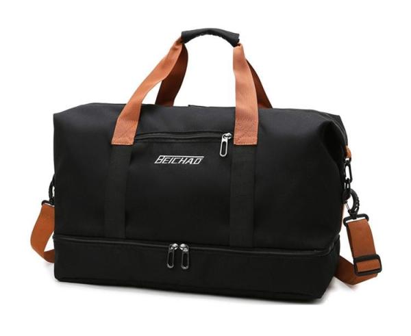 Dupla camada ginásio desporto saco de viagem sacos de viagem design requintado grande capacidade