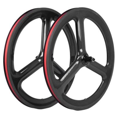 3 Spoke 20 Inch Bike Wheelset Road Track 20 451 wheelset For V Brake And Disc Brake