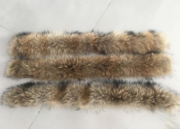 Grand équilibre détachable de capot de raton laveur, collier naturel de fourrure de pardessus de couleur 