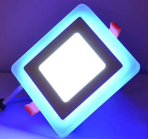 1200lm RGB LED Panel Light Square-Designed Modern Recessed Lamp with Aluminum Body