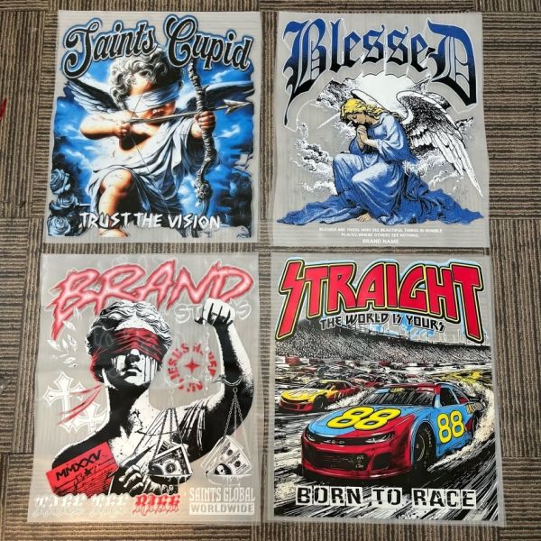 Custom Machine Washable High Stretch DTF Transfers with Customizable Designs for Apparel