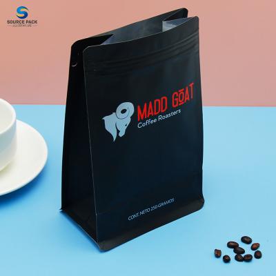 Roasted Coffee Beans Packaging Bags Plastic Foil Coffee Bags With Valve And Zipper