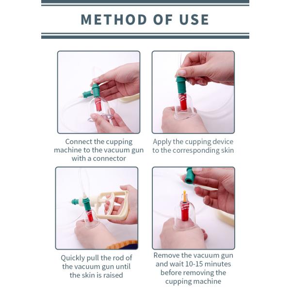 12PCS Plastic Hijama Cupping Set For Body Massage