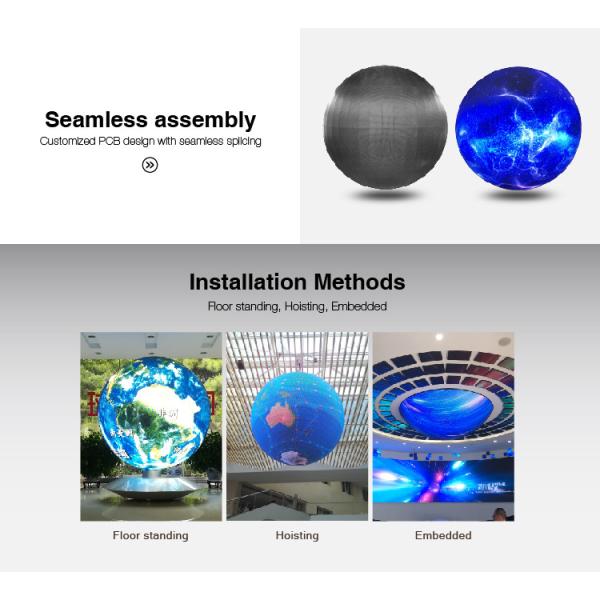 La sphère de SMD1212 P1.8mm affichage à LED l'écran mené sphérique de 1000 lentes