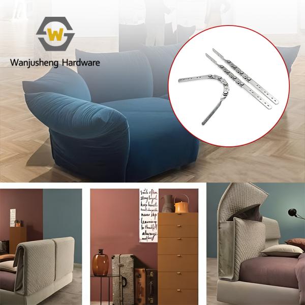 Adjustable Angle Sofa Headrest Hinge 180° Bending Hinge Multi-functional Furniture Hardware Accessory