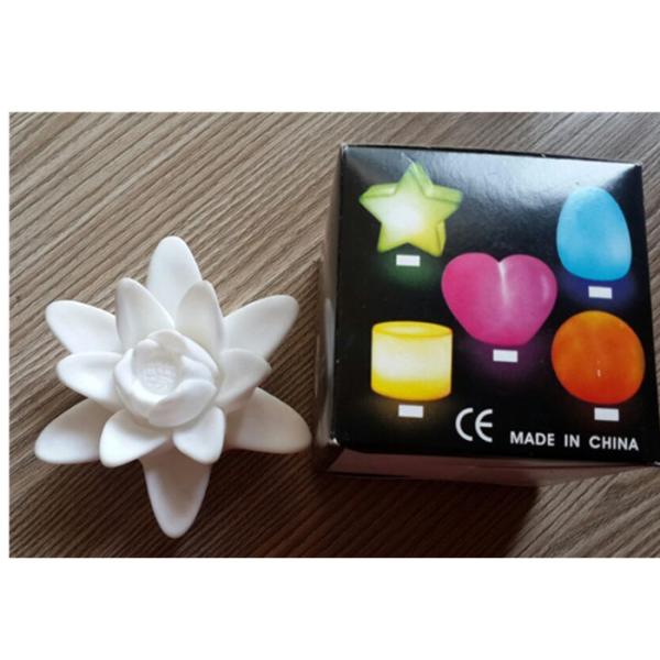 7 Colors Fade LED Lotus Flower Table Lamp Waterproof With OFF / ON Button