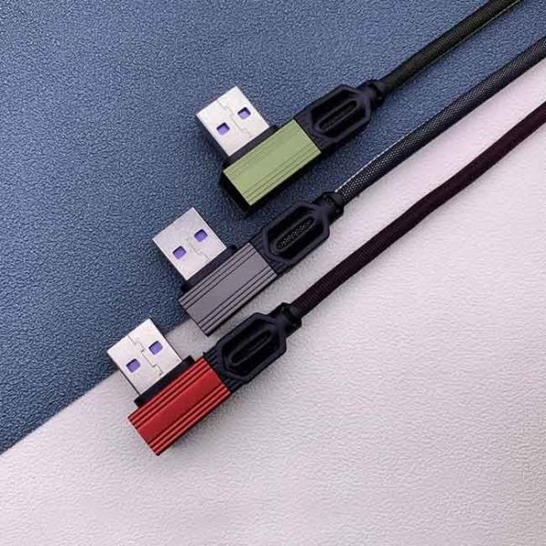 Tipo cobre puro de carga de la aleación de aluminio del cable de C 5A USB 2,0