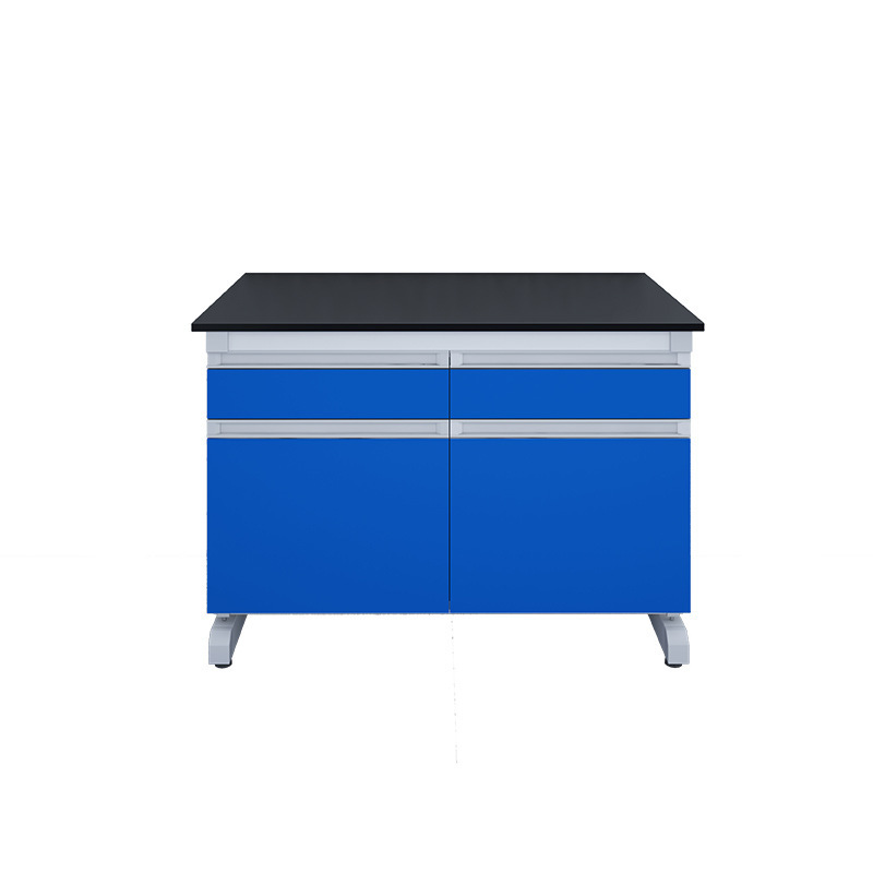 C Frame Lab Work Bench All Steel Lab Island Table Customized With Reagent Racks