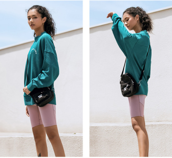 Hoodies фуфайки пуловера равнины шеи экипажа слишком большие твердые длинные