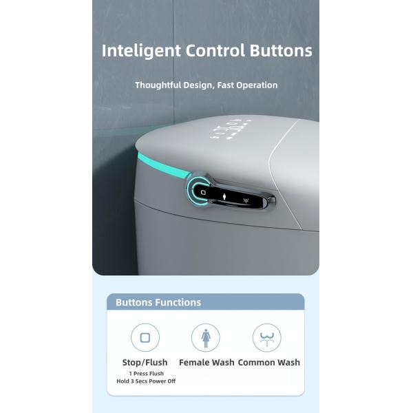 Dubai Hotel Smart Intelligent Toilet Luxury Multi Cleaning Customized