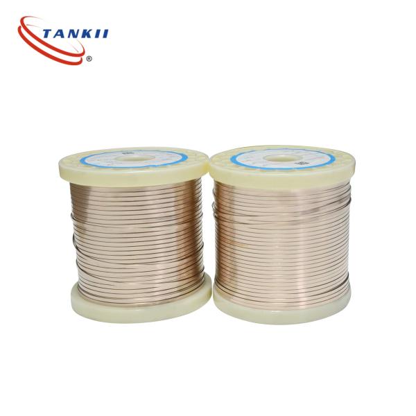 Coeficiente de Resistividade a Baixa Temperatura Liga de fio 60/ CuNi6 Redondo/ Forma de fita 0,15 mm 0,3*4 mm Para tapetes de aquecimento