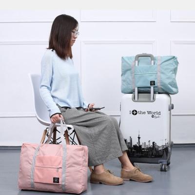 Rope Handle Reusable Tote Bags Custom 420D Polyester Foldable Shopping Bag
