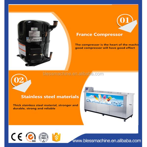 110v/220v 50hz/60hz Super Performance Popsicle Making Machine with 400 KG Capacity