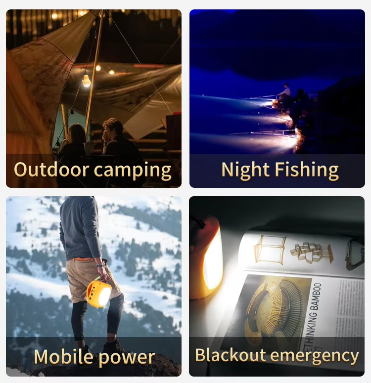 All-in-One Emergency , Solar Charging | 220 Lumens High Brightness , Portable Multi-Function Solar Camping Light