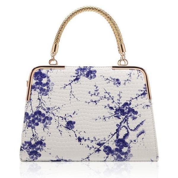 Tote Bags Women Handbags Porcelain Bag Synthetic Leather Portable Bags