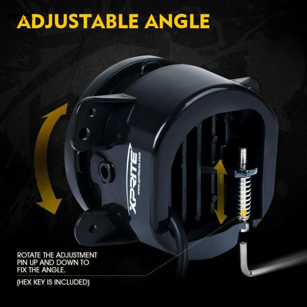9 x 4,5 x 6 polegadas Dimensões do pacote 4 polegadas 60W LED Fog Lights para Off-Road Driving