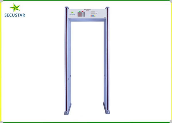 18 Detection Zones Walk Through Metal Detector With Body Temperature Test Function