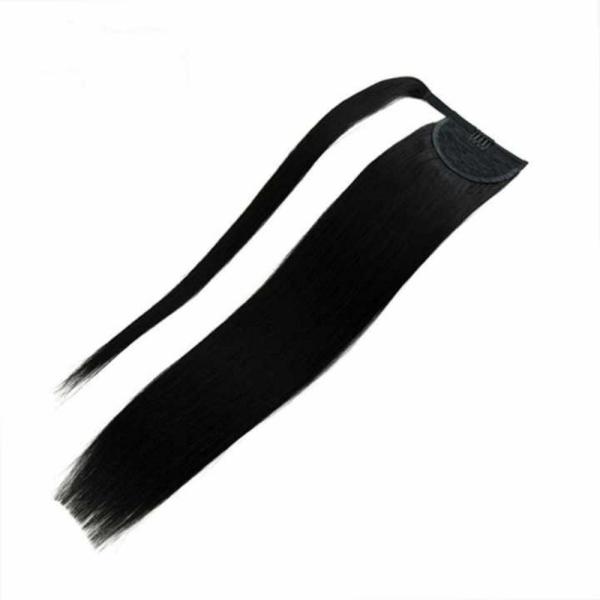 Brazilian Hair Ponytail Extensions Straight Style Wrap Around Human Hair Ponytails US