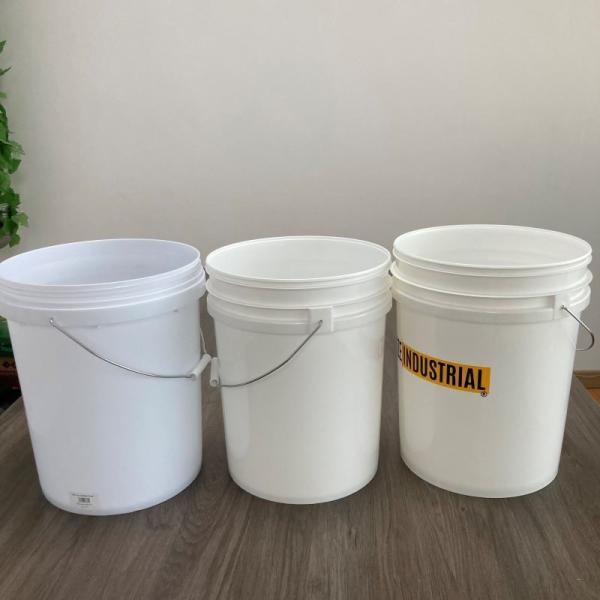 Polypropylene 4L 5L 8L 10L 15L 18L Food Grade Plastic Bucket with Heat Transfer Printing