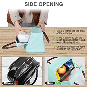 Oxford Insulated Tote Bag Resuable Shopping Bag Waterproof For Women Men