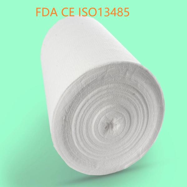White Sterile 100% Cotton Absorbent Gauze Roll Jumbo Gauze Roll For South Africa Local Suppliers