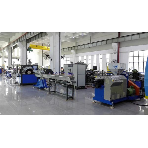 Шланг сада/заплетенная пряжа усилили линию штранг-прессования шланга ПВК, машину штранг-прессования трубы ПВК пластиковую