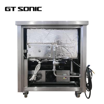 Máquina dupla da limpeza ultrassônica da frequência, líquido de limpeza ultrassônico de aço inoxidável