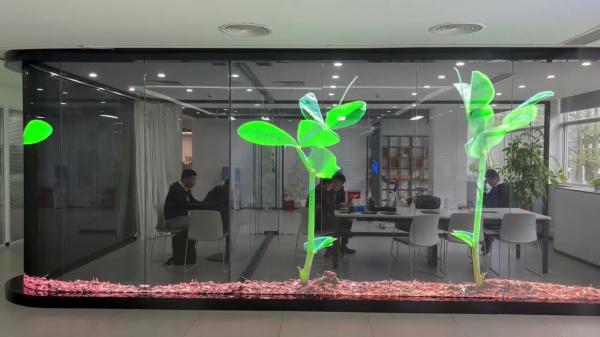 Indoor Full Color  Flexible Transparent LED Film Screen Indoor P6 Transparent Film LED Display Screen