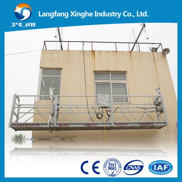 ZLP630 Xinghe aluminum suspended scaffolding , LTD63 electric winch gondola , 630kg lifting cradle , suspended platform