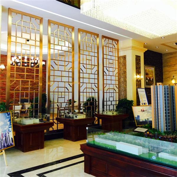 Interior decorative laser cutting stainless steel screen partition