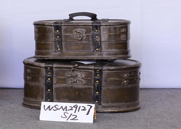 Retro L31.5 Vintage Wood Suitcase For Travelling