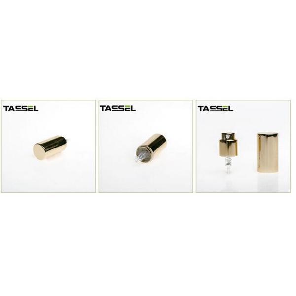 Press Series Crimp Spray Pump Non Spill Airless Makeup Pump PP - Aluminium