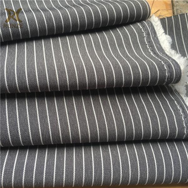 300D*300D Cation Polyester Woven Plain 7MM Stripe Suiting Fabric Linen Fabric for Fashion
