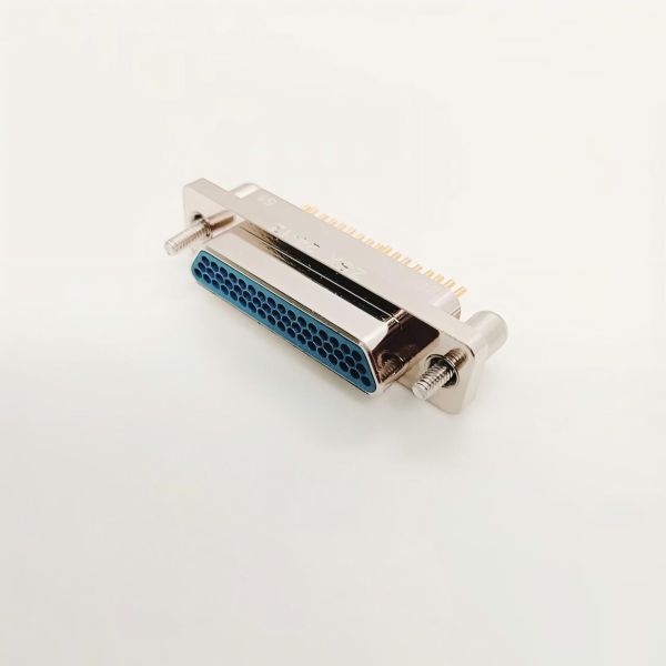 J30J Micro-D Connector with 1.27mm Pitch Metal Body and Precision Twist Pins for High-Density Applications