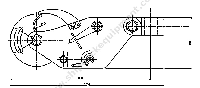 Pneumatic Quick Release Disc Towing Hook with Side-Swing Movement for Tugboats