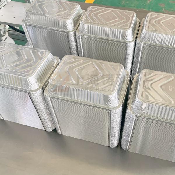 Automatic Hot Sell Aluminium Foil Box Making Machine 260mm Aluminum Foil Box Machinery 3phase Smc Pneumatic