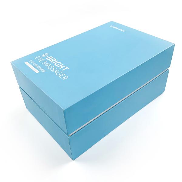 Custom Color Pantone Product Packaging Box Rigid Cardboard Gift Box with Lids Tray for Eye Massage Instrument