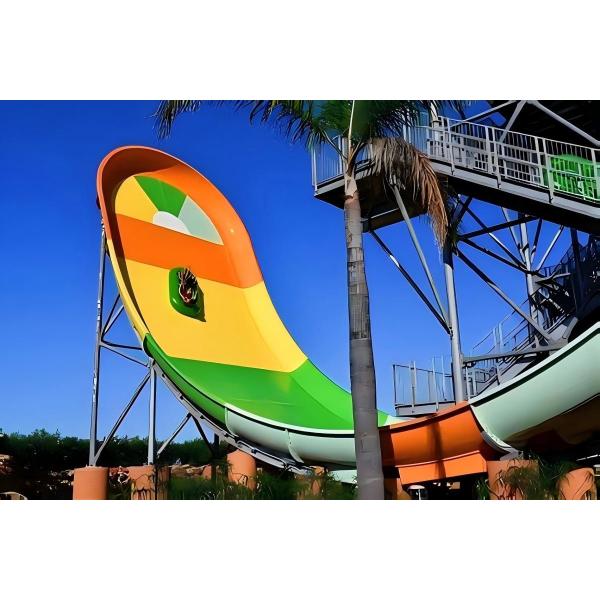 Outdoor Large Water Playground Swimming Pool Fiberglass Water Slide