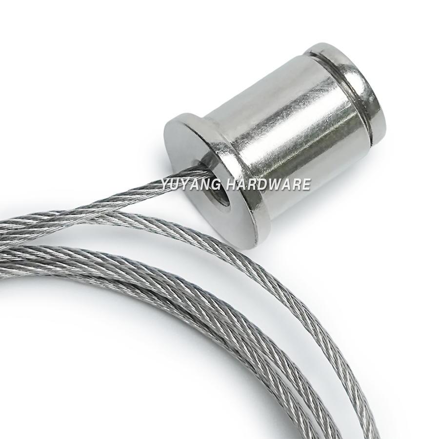 Ceiling Hook Hanging Cable Kit for Billboard, Acoustic Panel, Sign Adjustable Snap Hook with Steel Cable Suspension Kit